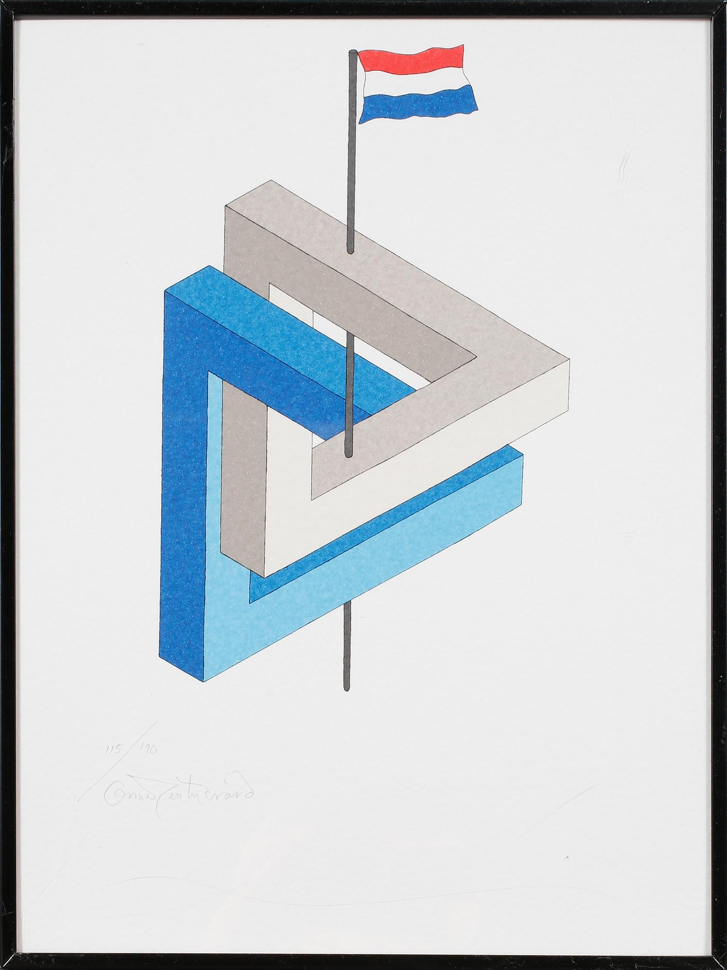 OSCAR REUTERSVÄRD, 15 st, mapp av färglitografier, signerade och numrerade.