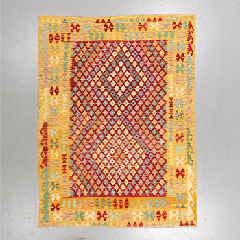A rug, kilim 245 x 185 cm.