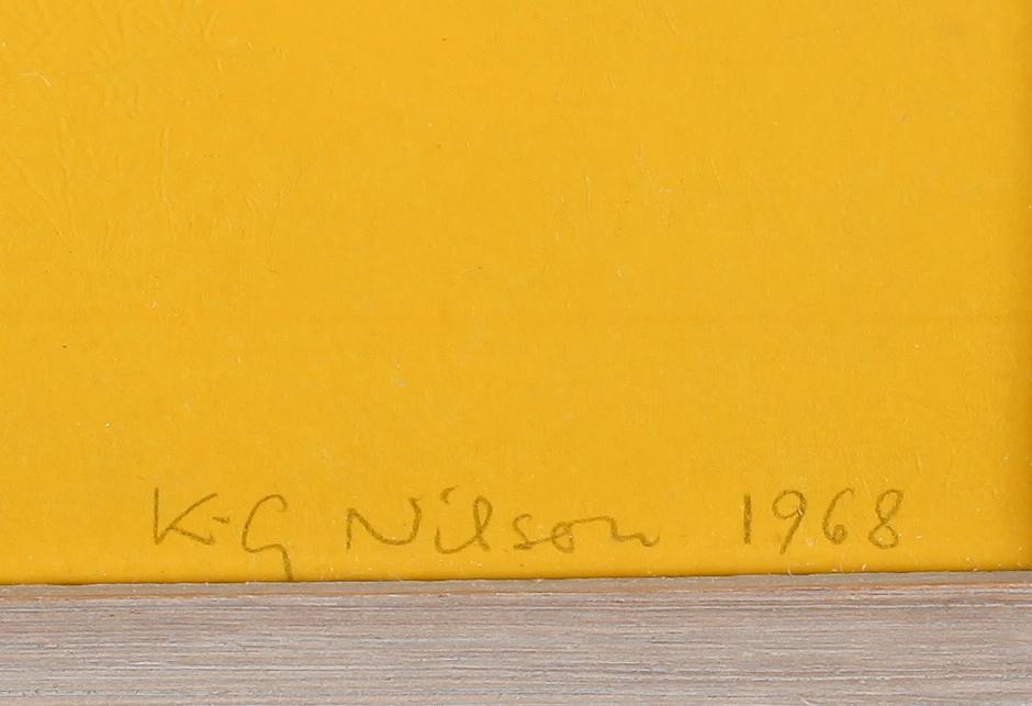 KG NILSON, silkscreentryck, signerad, daterad 1968 och numrerad EA 2/5.