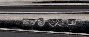 PARTI BESTICK, 34 delar, silver, mest Sverige och 1900-tal. Totalvikt ca 1000 gram.