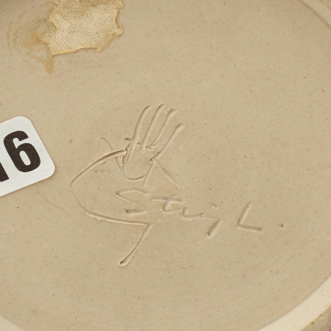 A Stig Lindberg stoneware vase, Gustavsberg Studio 1958-59.