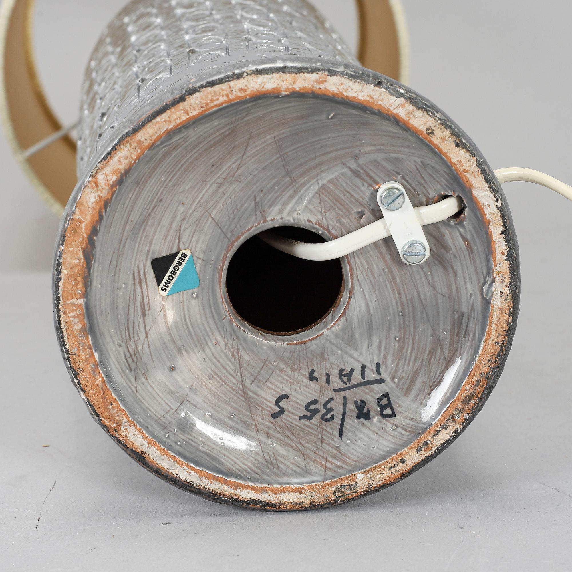 A table lamp from Bitossi, Bergboms, second half of the 20th century.