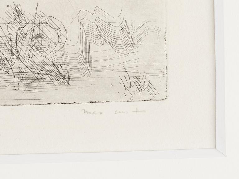 Max Ernst, etching, 1932, signed in pencil 2 état 1/2.