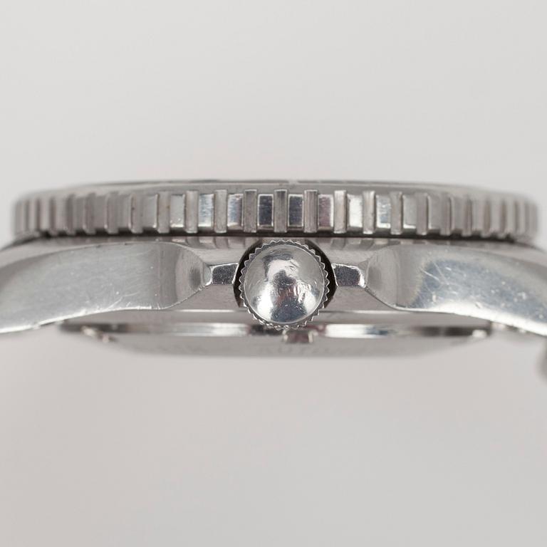 ARMBANDSUR, herr. Heuer 844 Monnin automatisk 200m professional 1979/80. Stål.