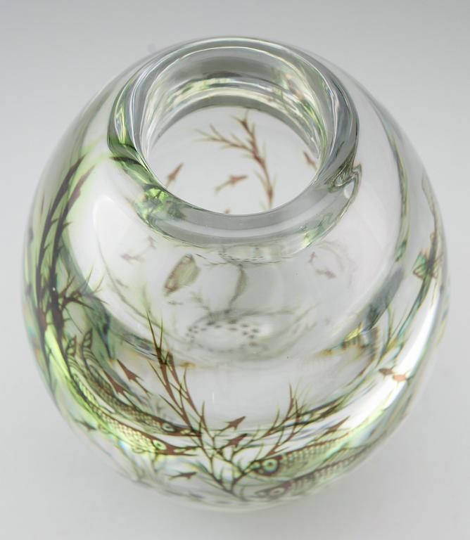 VAS, glas, Fiskgraal, Edward Hald, Orrefors.