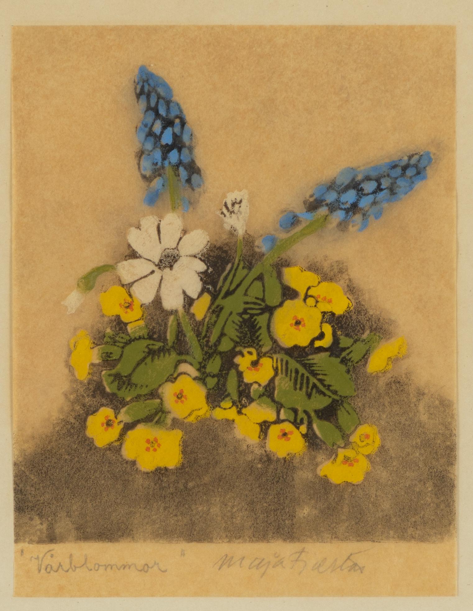 Maja Fjaestad, "Vårblommor".