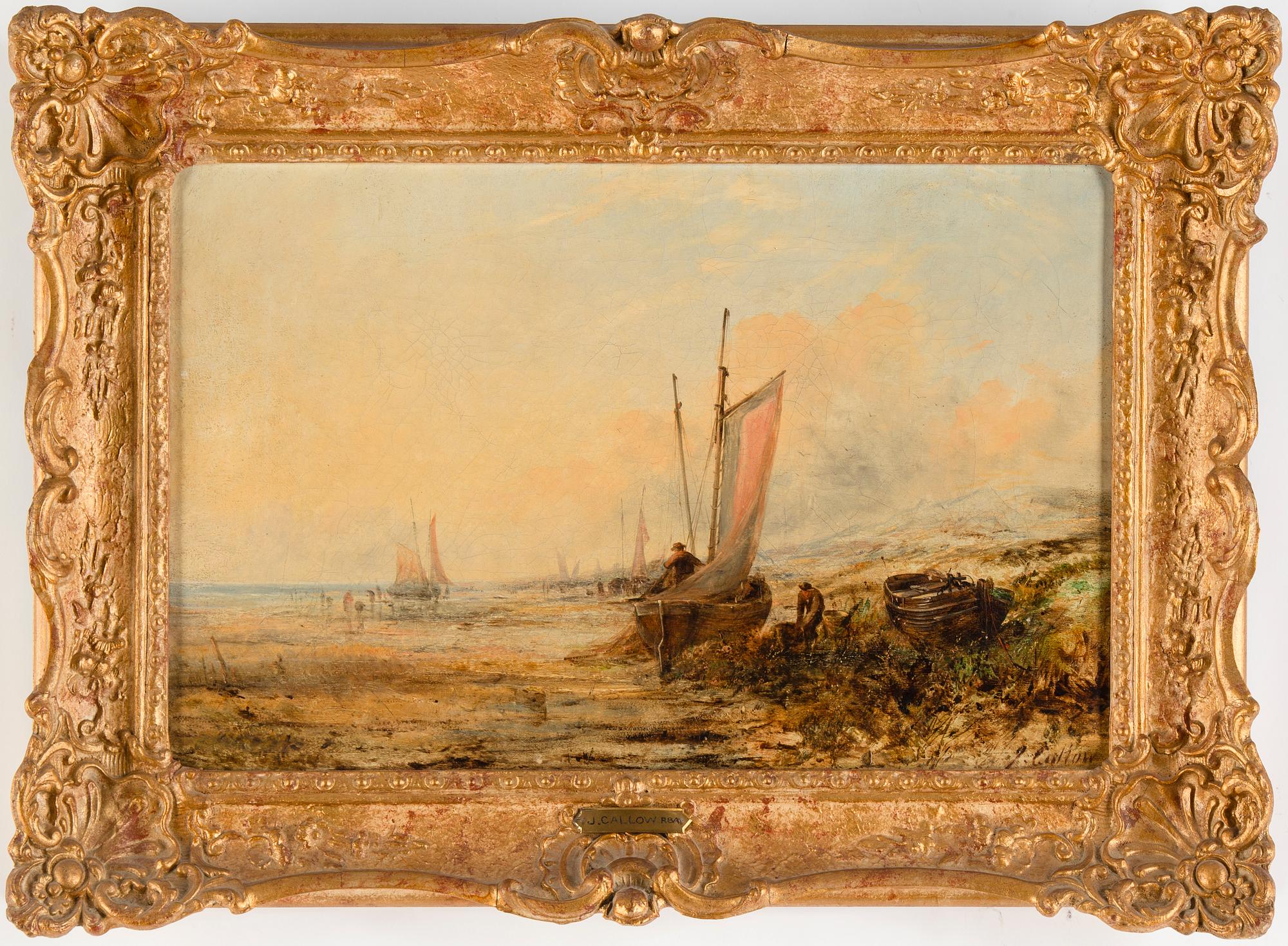 John Callow, oil on canvas, signed.