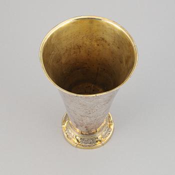 A silver beaker by Hans Georg Granroth, Sala, 1762.