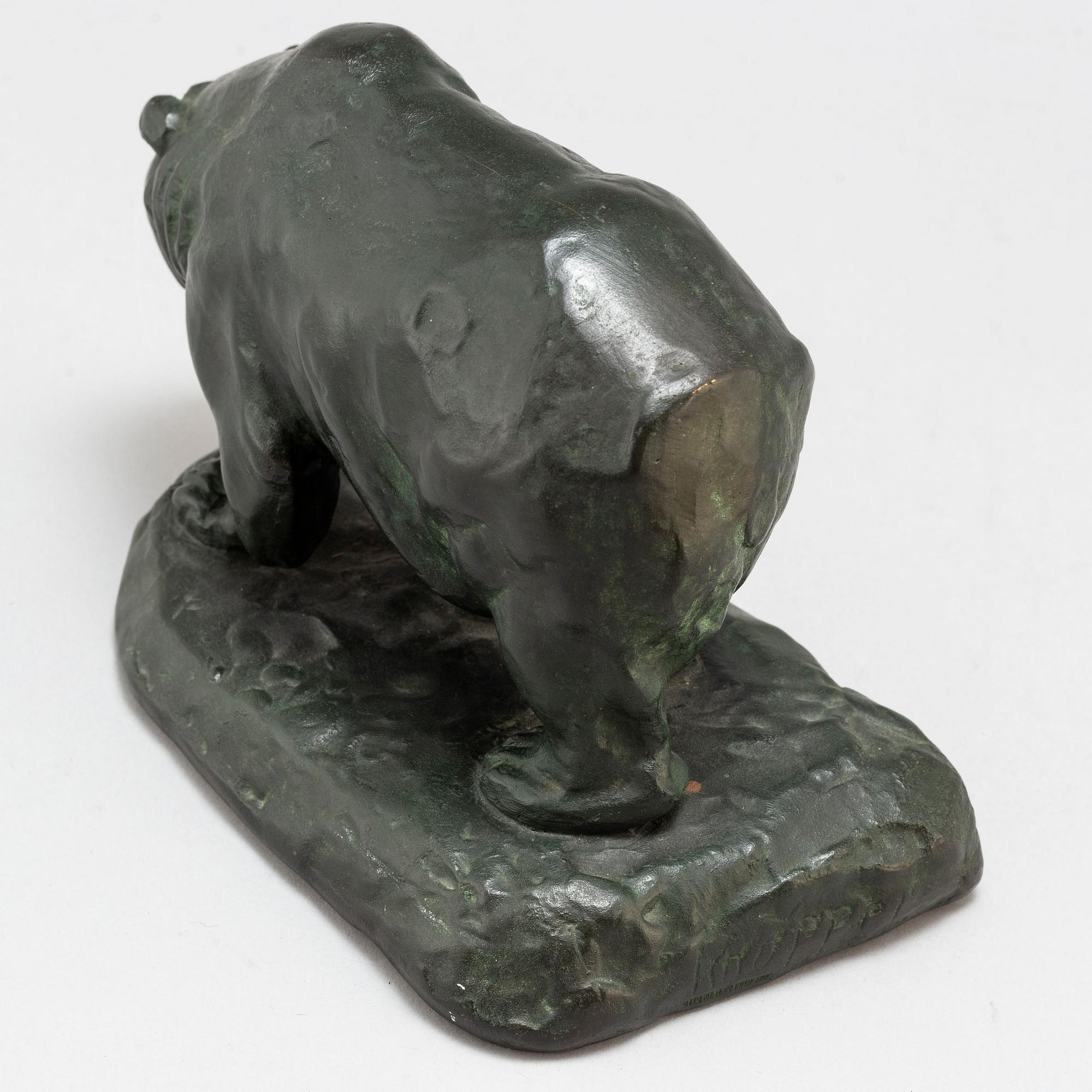 ARVID KNÖPPEL, Sculpture, bronze. Signed, foundry mark Otto Meyers Eftr. Fud.