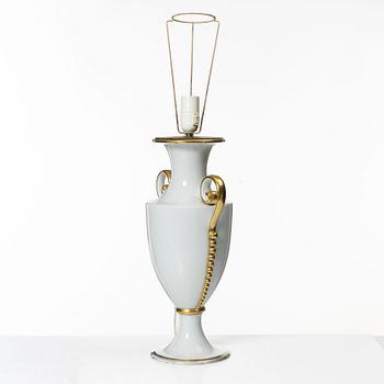 Table lamp, porcelain, Rosenthal, 20th century.