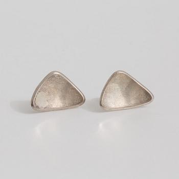 A pair of earrings by Waldemar Jonsson, Skara, 1957.