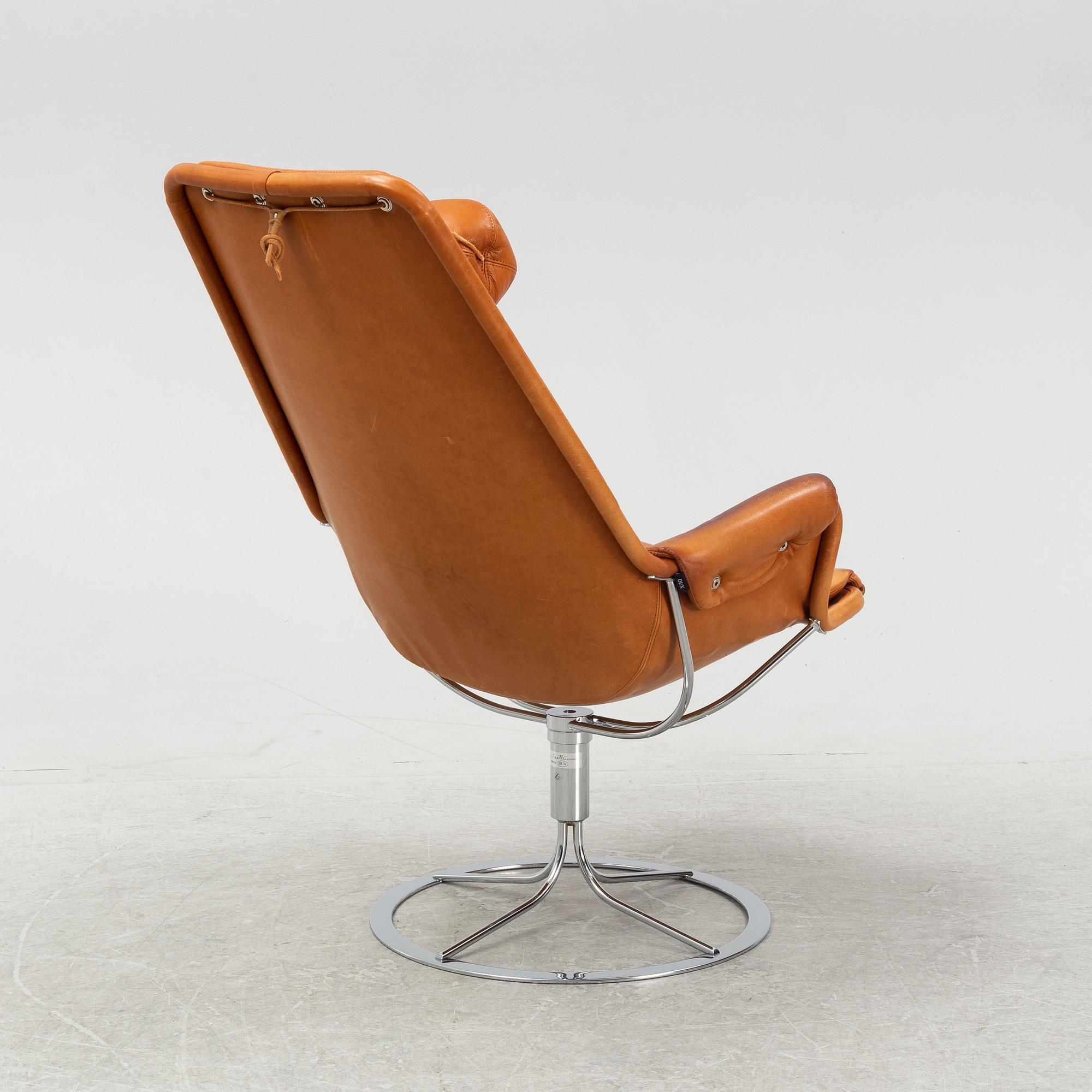 A 'Jeston Swivel easy chair by Bruno Mathsson for Dux, designed 1969.