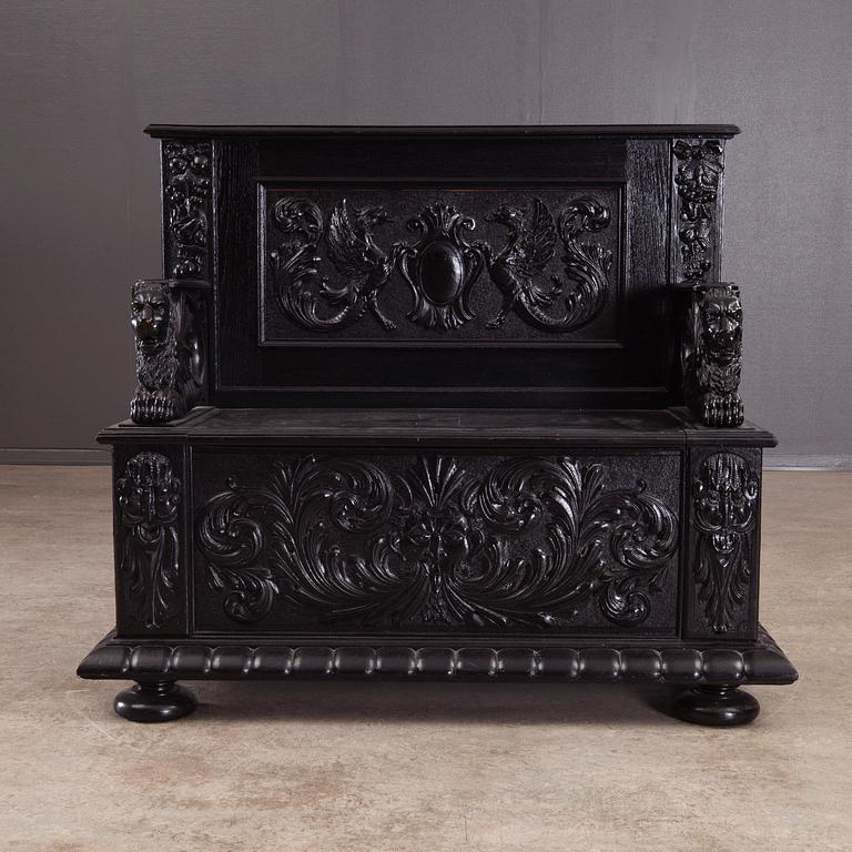 BÄNK, barockstil, 1800-talets slut.
