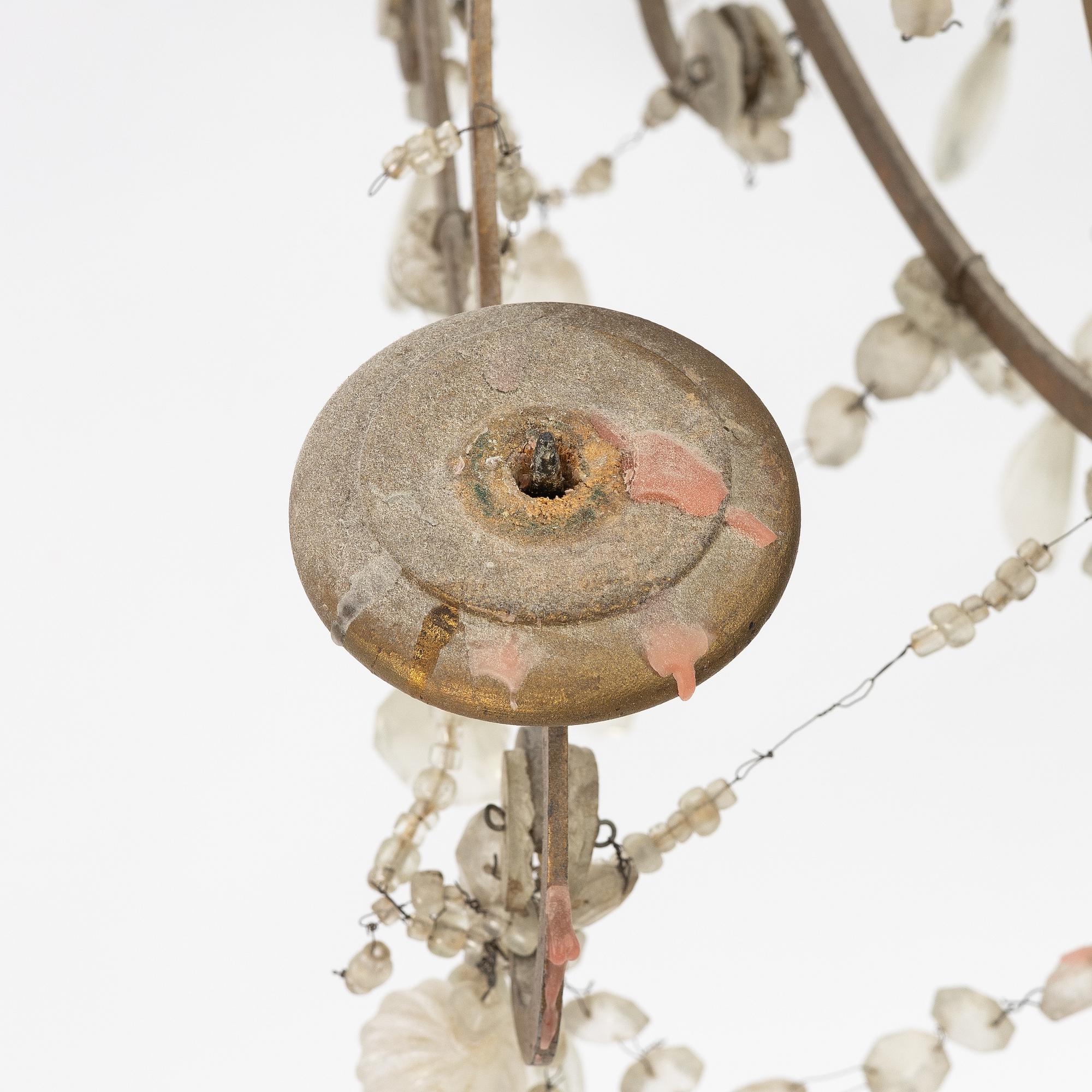 A pair of mirror wall sconces, second half of the 20th Century.