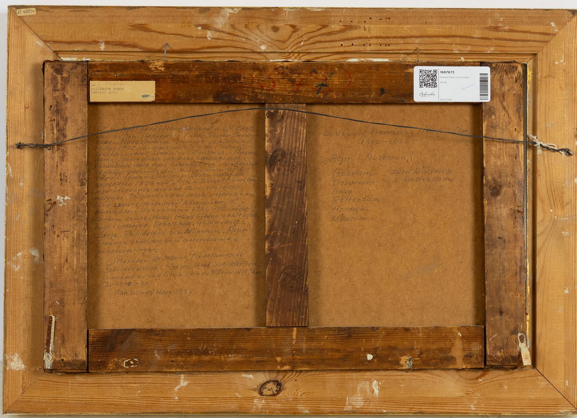 Armand Apol, By the canal.