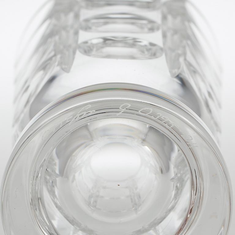 VAS, glas, "Tusen fönster", Simon Gate, Orrefors, modellen formgiven 1934.