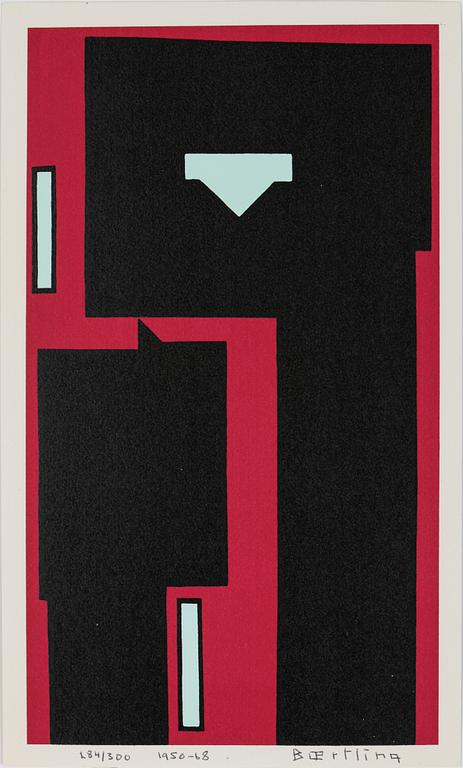 OLLE BAERTLING, färgserigrafi, 1950-68, signerad och numrerad 284/300.