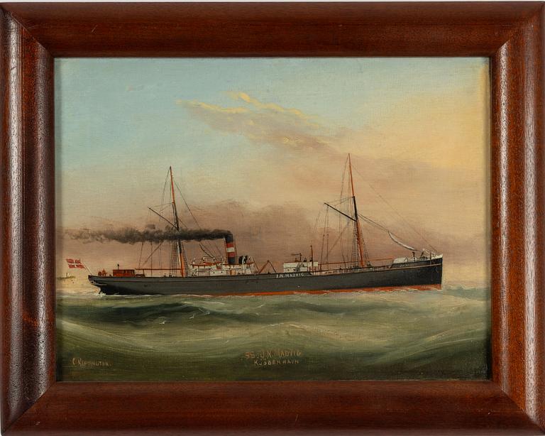 C Kensington, 1800/1900-tal. "S/S J N Madvid" af Köpenhavn.