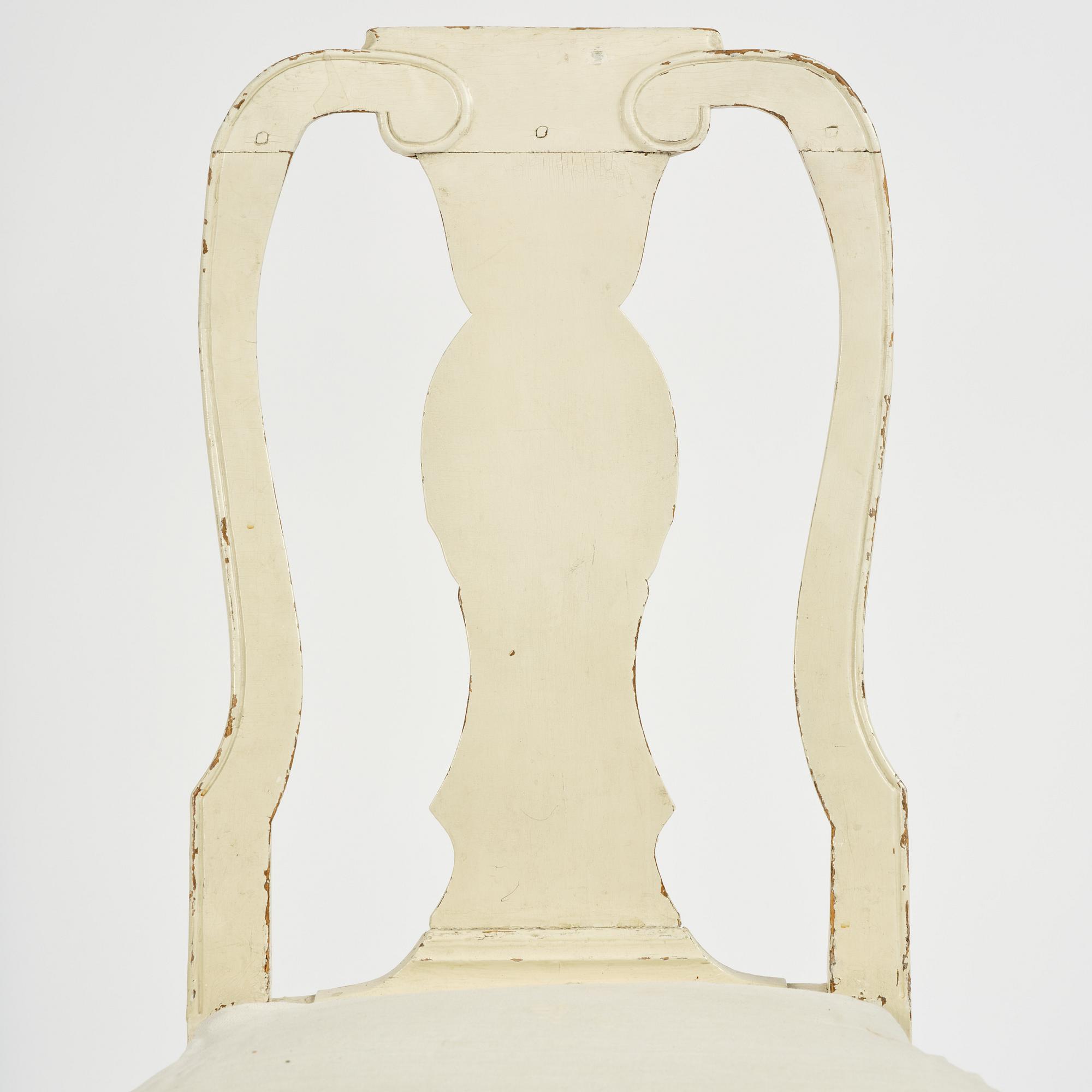 A Swedish late baroque / early rococo chair, mid 18th century.