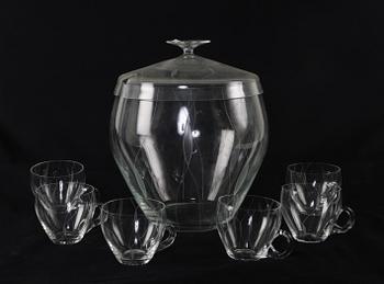 BÅLSKÅL MED GLAS, 1+6 st. Glas