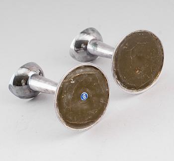 LJUSSTAKAR, 1 par, silver, GAB, Stockholm 1964.