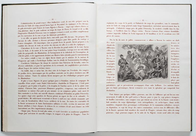 The Magnificent  Coronation Album of Emperor Alexander II and Empress Maria Aleksandrovna 1856.