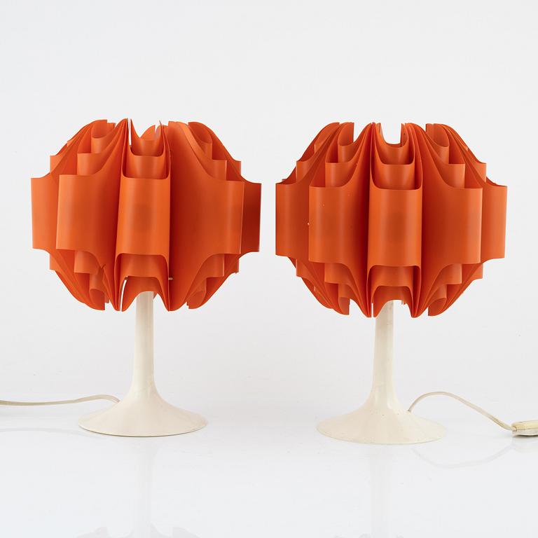 A pair of table lights, Zicoli, 1970's.
