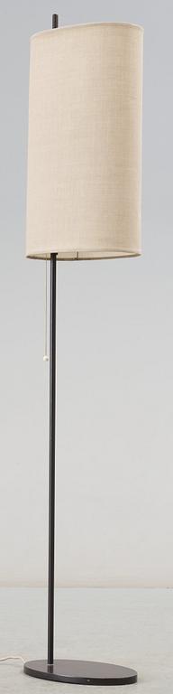 An Arne Jacobsen 'Royal' grey lacquered metal floor lamp, Louis Poulsen, Denmark.