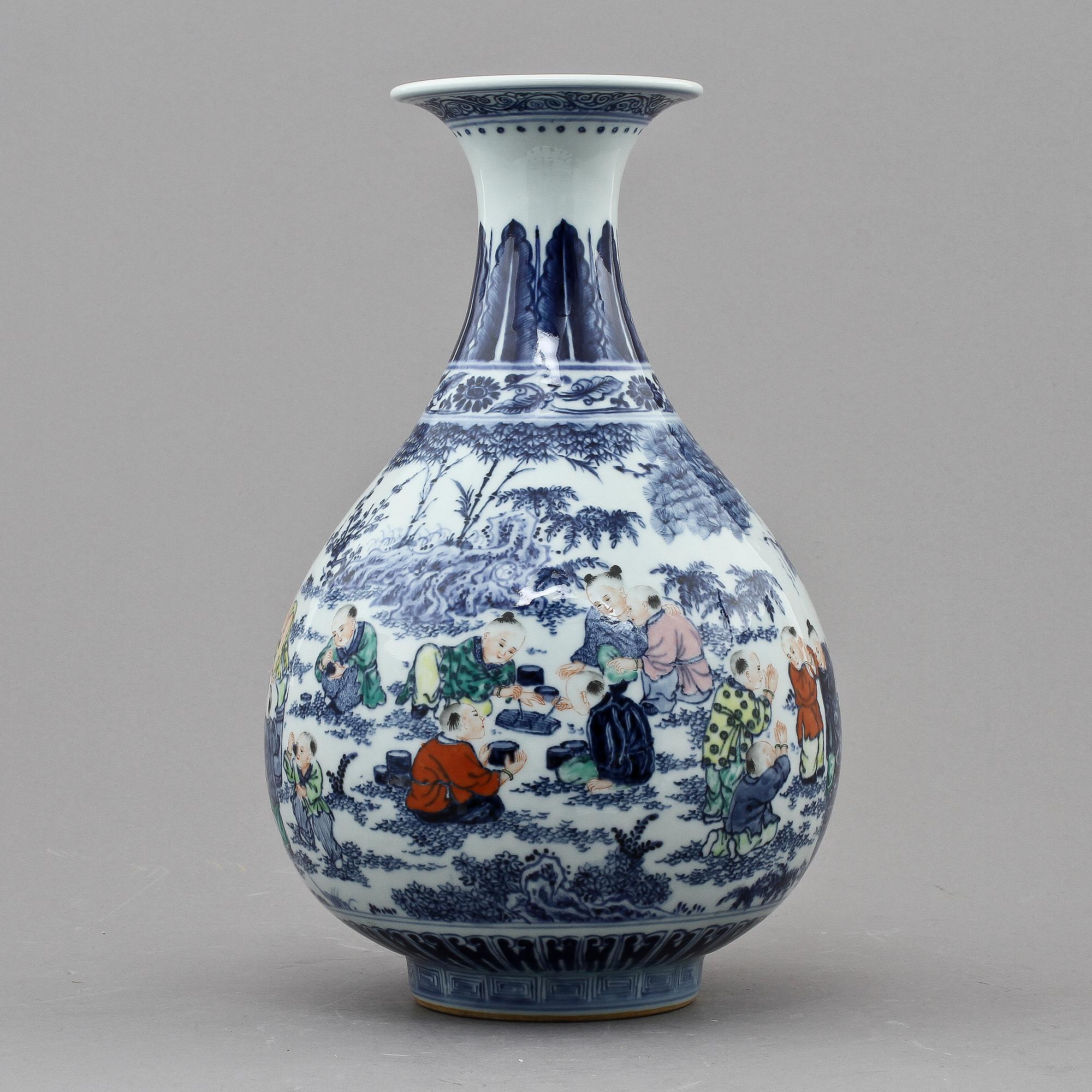 VAS, porslin, Kina, 1800-tal.