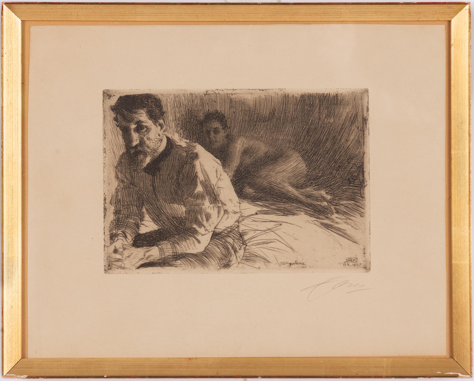 Anders Zorn, "August Saint Gaudens II".