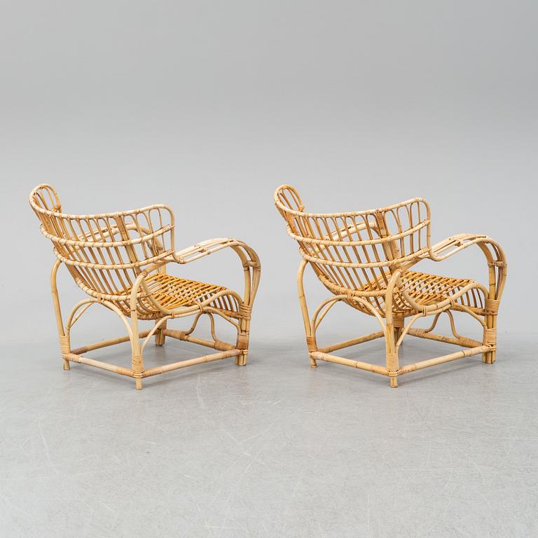 A pair of armchairs from the second half of the 20th century.