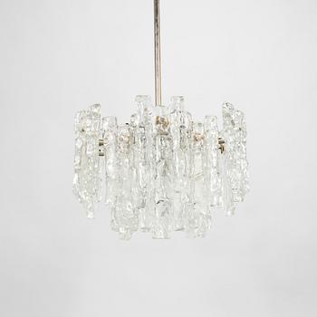 A 1960s "Ice block chandelier" by J.T Design, Kalmar, Austria.