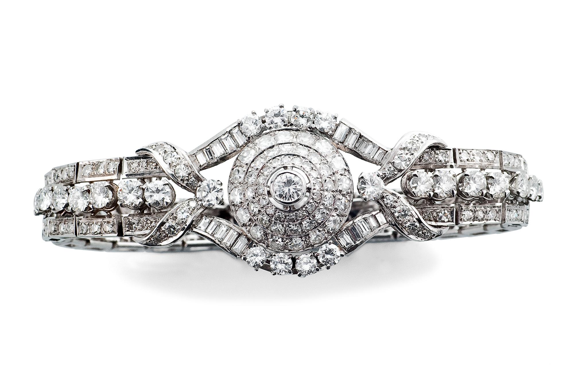 A DIAMOND BRACELET.