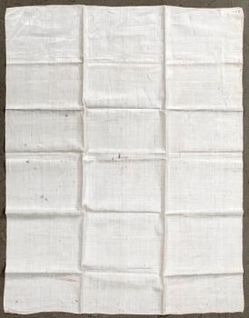 Damask napkin, first half of the 19th century.