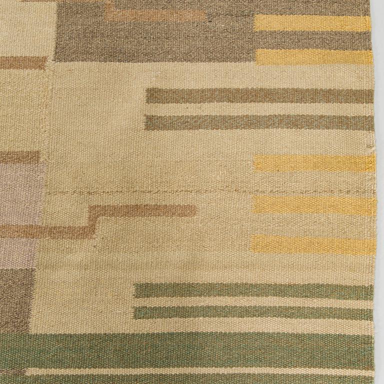Greta Skogster-Lehtinen, possibly, A finnish flat weave carpet. Circa 270 x 170 cm.