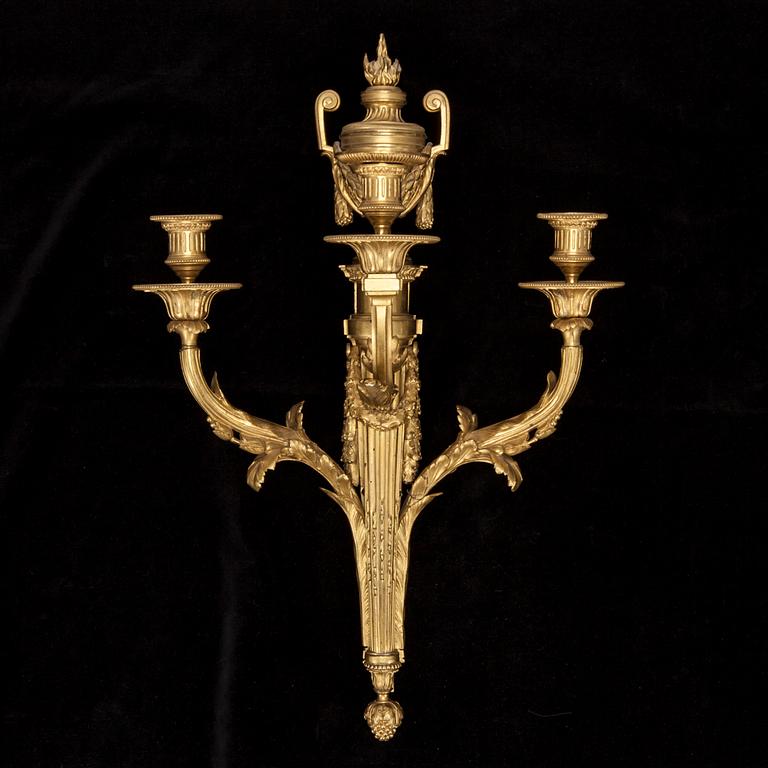 APPLIQUER, ETT PAR, Louis XVI-stil, Frankrike, 1800-tal.