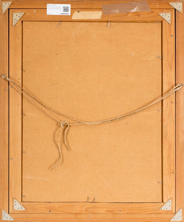 CARL MAGNUS LINDQVIST, olja på pannå, signerad.