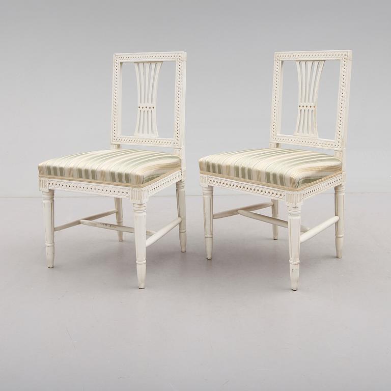STOLAR, 1 par, sengustavianska, omkring år 1800.