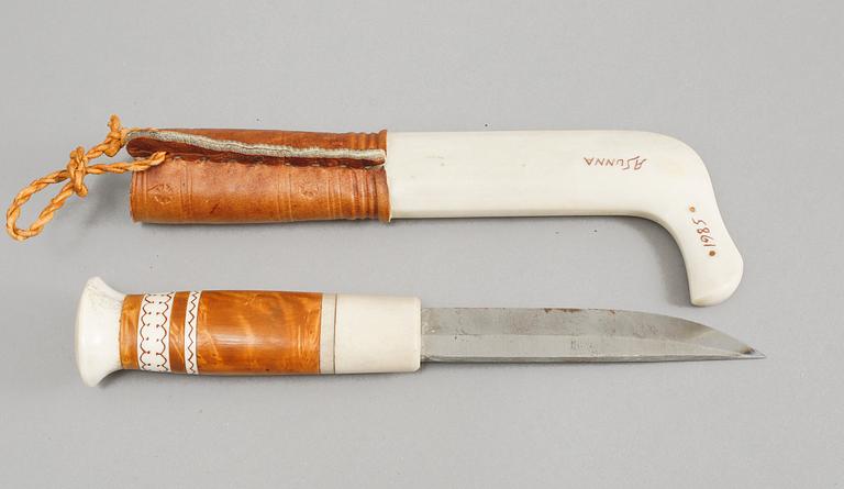 SAMEKNIV, Anders Sunna, signerad och daterad 1985.