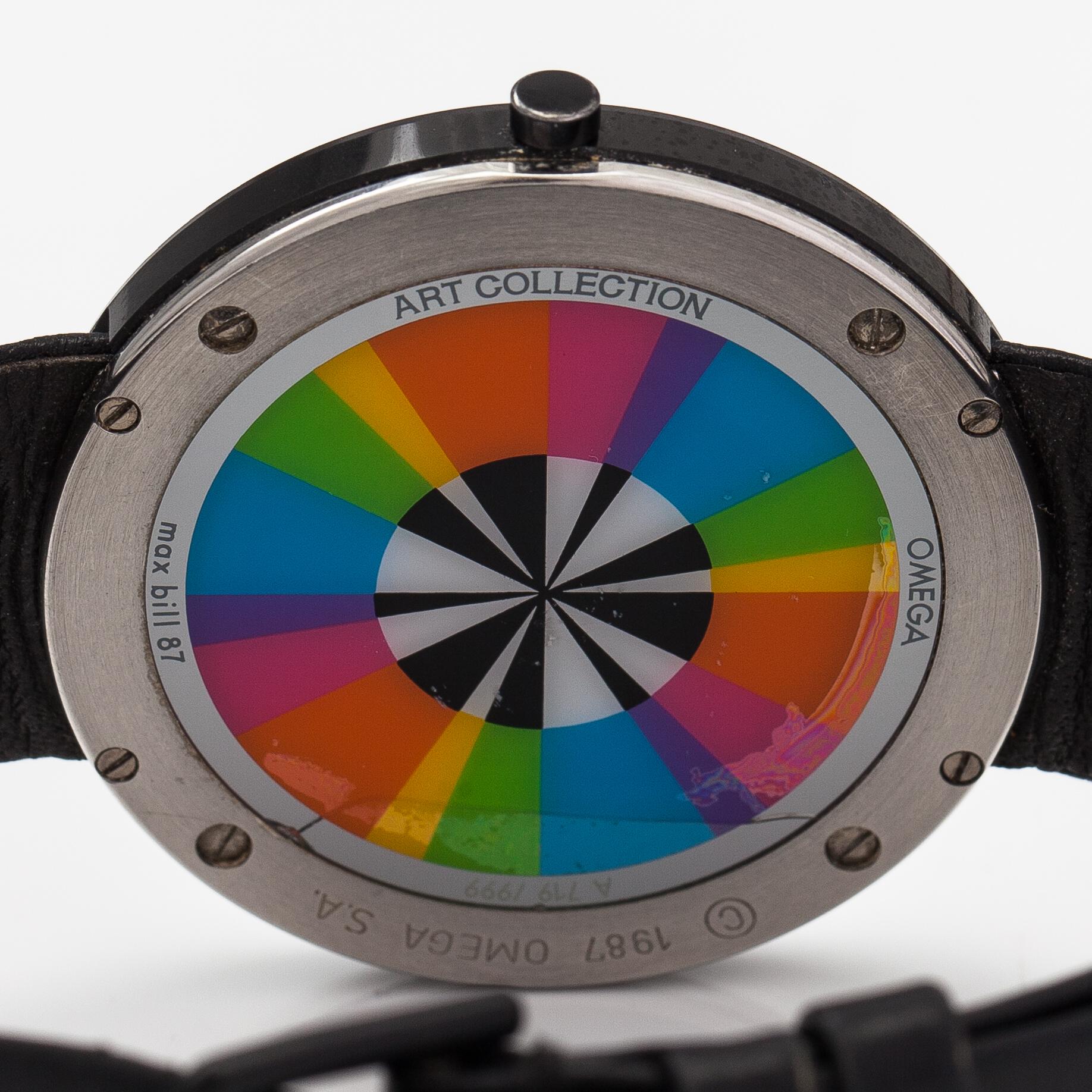 Omega, Art collection, Max Bill, wristwatch, 40 mm.