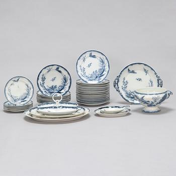 A 42-piece set of Arabia faience dinnerware, late 19th century.