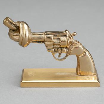 SKULPTUR, Carl Fredrik Reuterswärd för Skultuna, 1900-talets andra hälft, monogramsignerad.