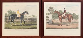 JOHN FREDERICK HERRING SR, after,and C. Hancock, after  3+1 color engravings.