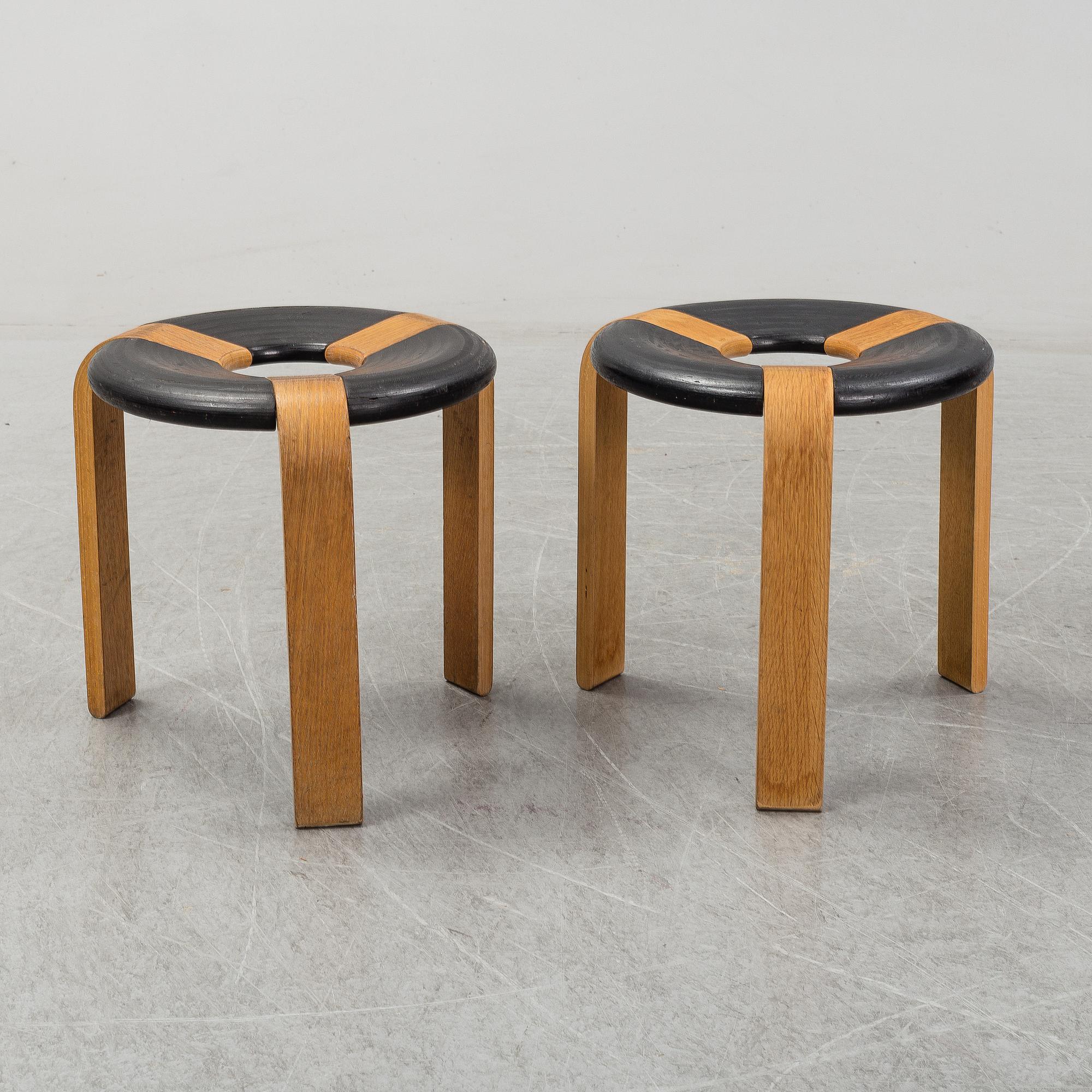 A pair of stools by Johnny Sörensen, Rud International.