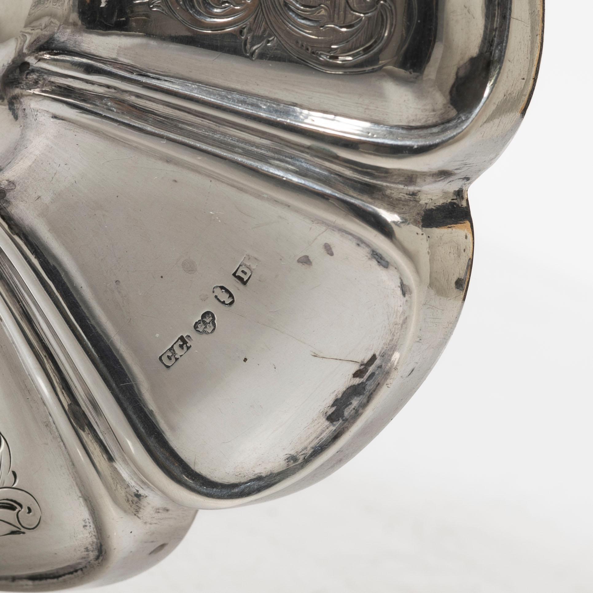 Candelsticks, a pair of silver, Cristopher Creutz Stockholm 1855.