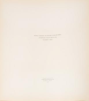 Helene Schjerfbeck, mapp med reproduktioner, 48 st. Nordisk Rotogravyr, Stockholm, 1945.