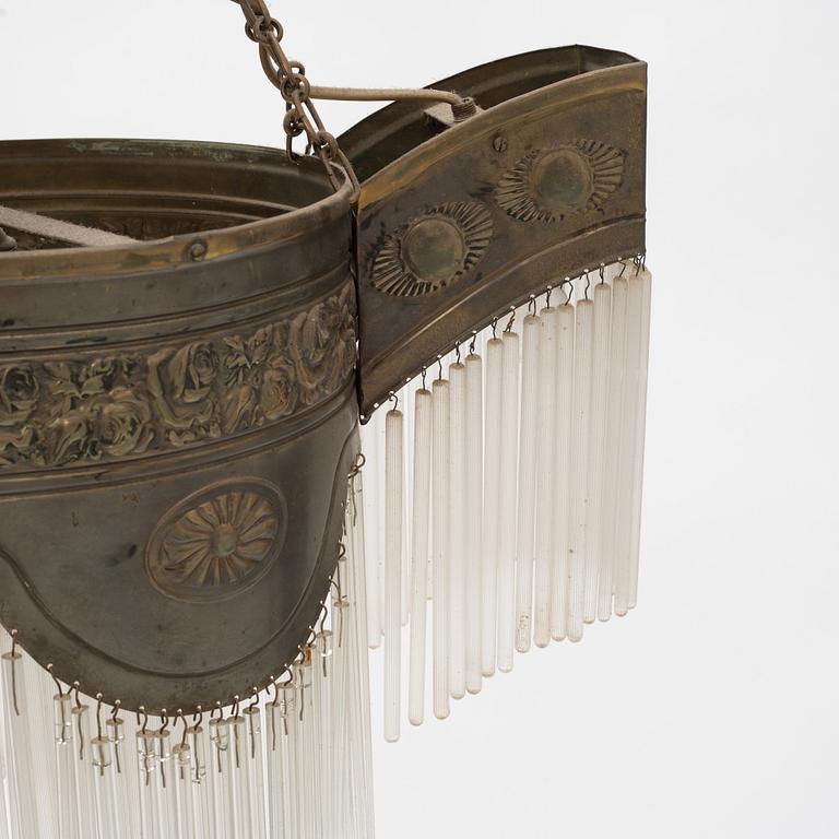 Ceiling lamp, Art Nouveau, early 20th century.