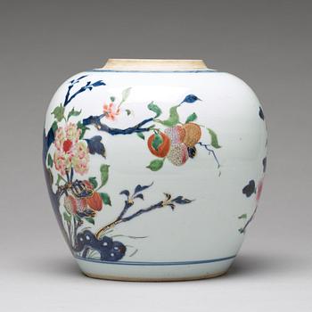 A famille rose ginger jar, Qing dynasty, 18th Century.