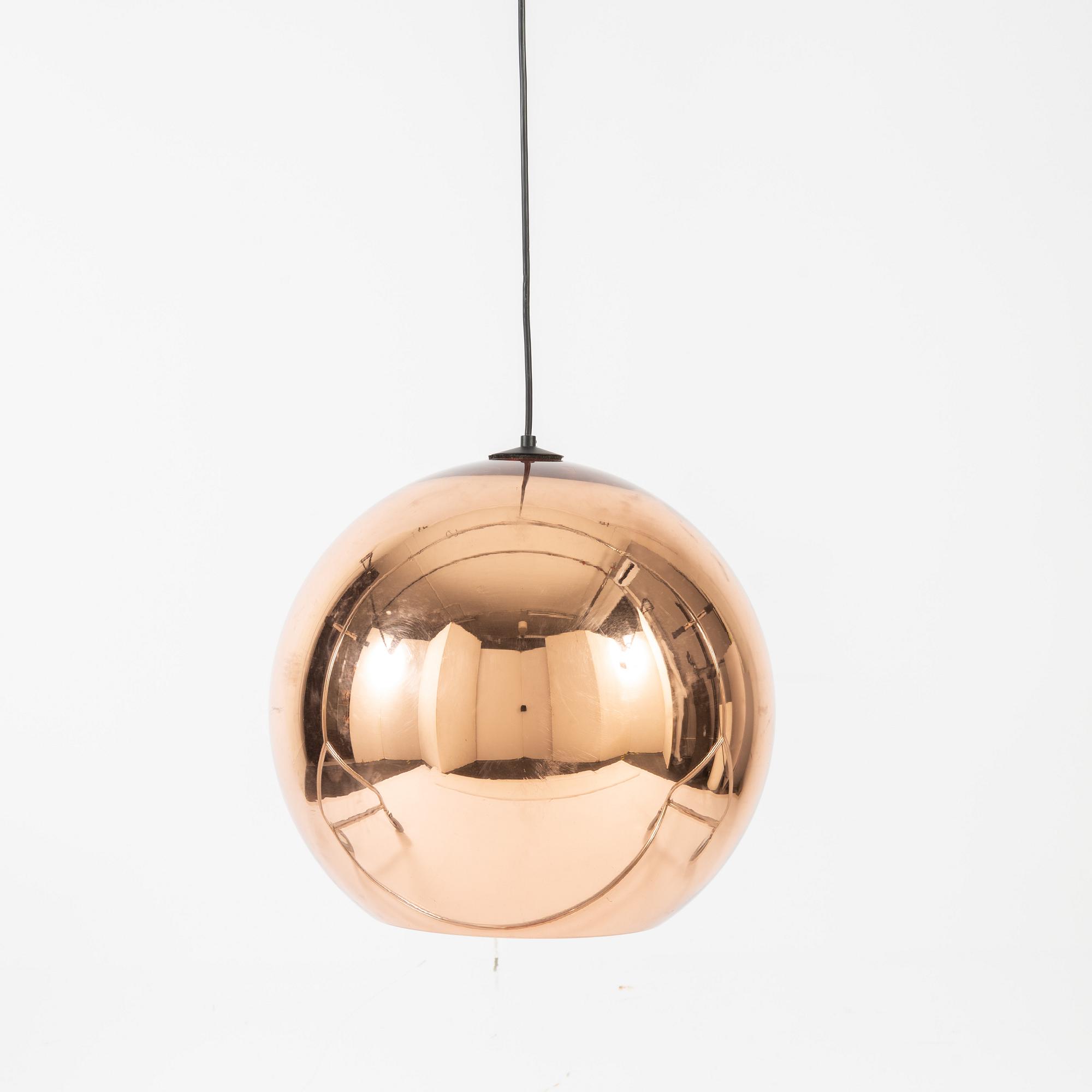 Tom Dixon, taklampa, "Copper Shade", 2000-tal.