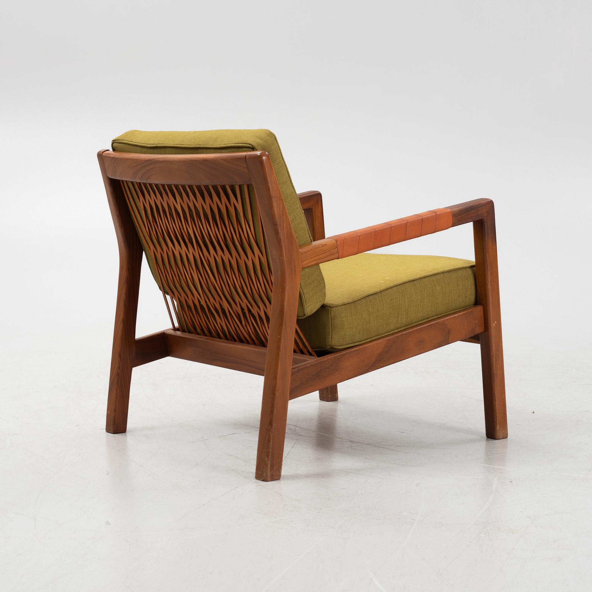 Carl Gustaf Hiort af Ornäs, a mid-20th-century 'Rialto' armchair, Puunveisto Oy - Träsnideri Ab, Finland.